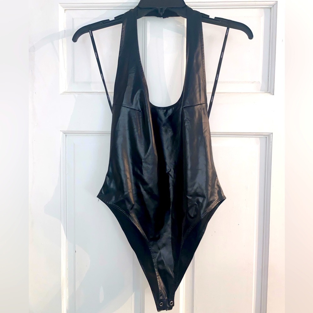 Pleather bodysuit